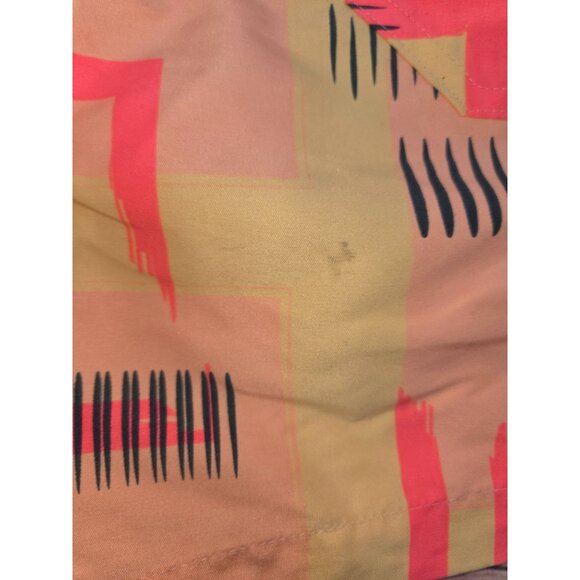 Chubbies Neon Geometric Swim Trunks Medium Made In USA Peach/Yellow *flaw - Picture 5 of 7